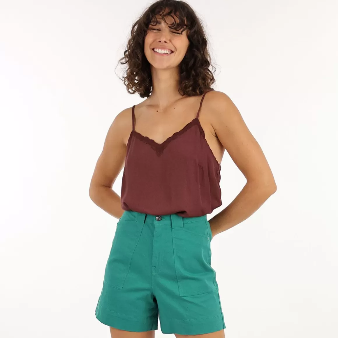 OXBOW Top CARMEN - Terre Brulée Terre Brulu00e9e Fashion
